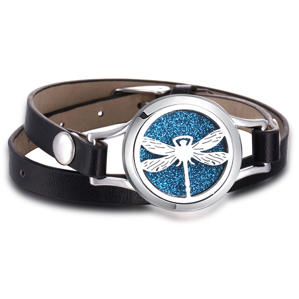 Venta al por mayor pulsera de aroma de acero inoxidable árbol de la vida