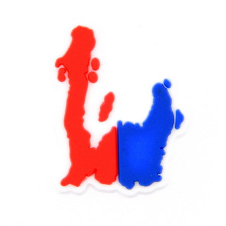 Wholesale 100PCS PVC DIY Hole Shoes Accessories Puerto Rico Flag Shoes Flowers