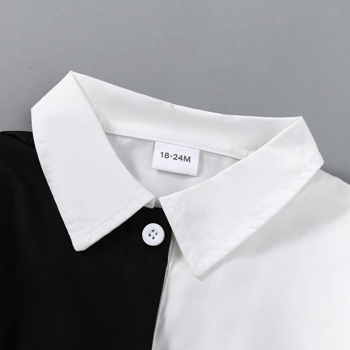 Wholesale Kids Stitching Irregular Shirt Dress Cotton Baby Clothes