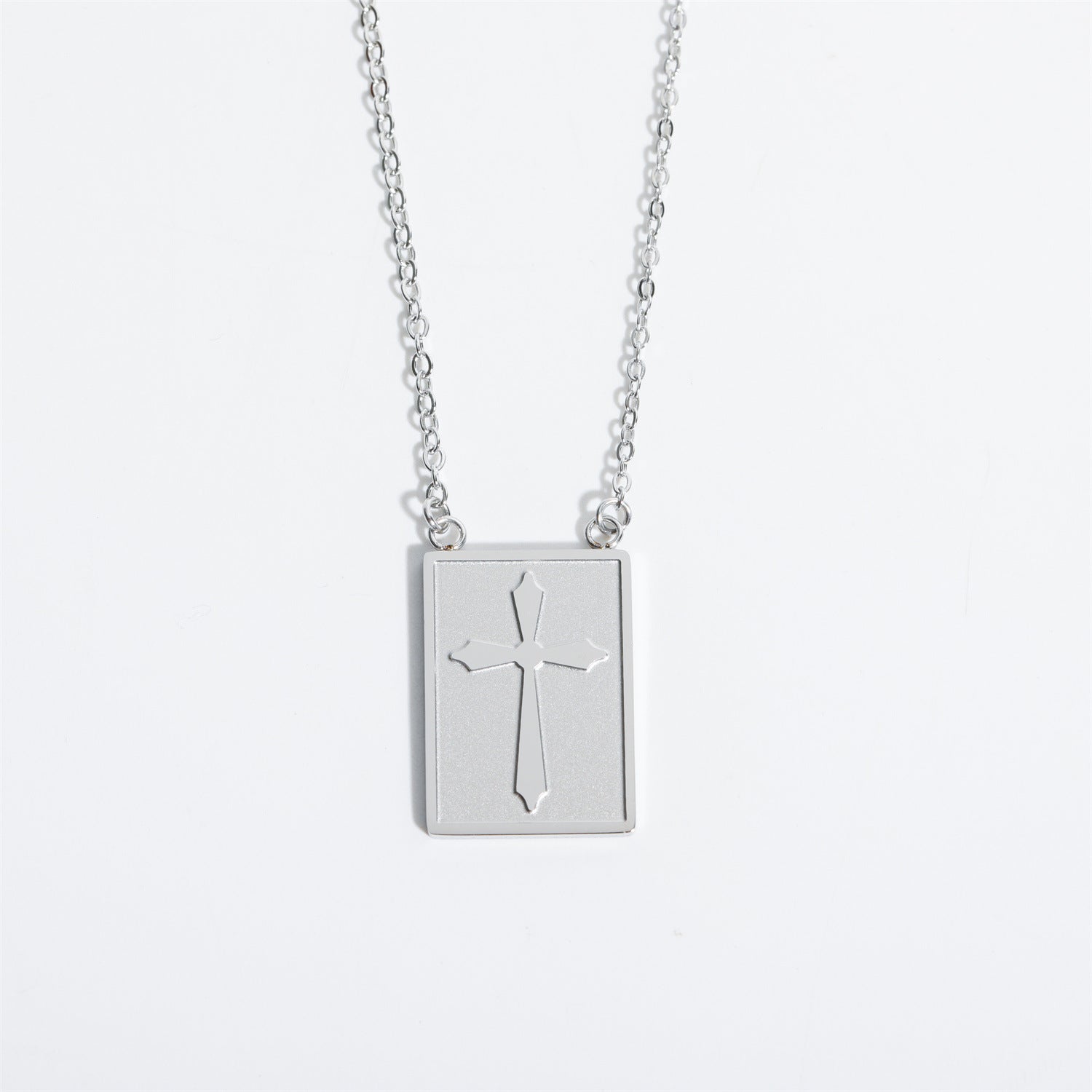 Wholesale Square Pendant Stainless Steel Necklace