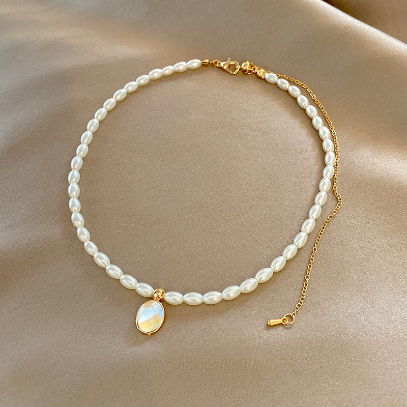 Wholesale Collarbone Mixed Material Necklaces