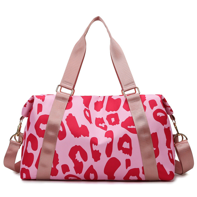 Wholesale Oxford Cloth Cow Pattern Travel Bag