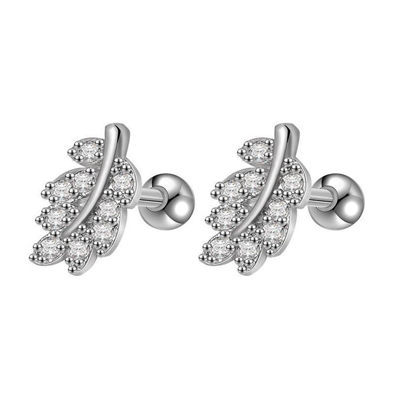 Wholesale Rose Stud Set Earrings Stainless Steel