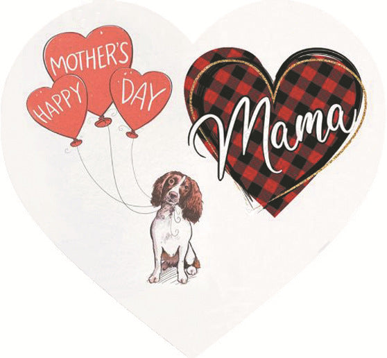 Venta al por mayor colgante de madera de la decoración del día de San Valentín del día de la madre