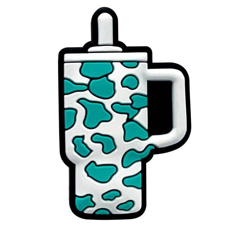 Wholesale 10pcs Cow Pattern Silicone Beads