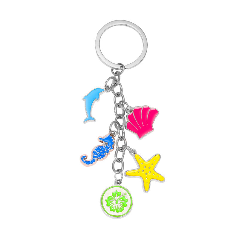 Wholesale Beach Ocean Series Zinc Alloy Key Chain