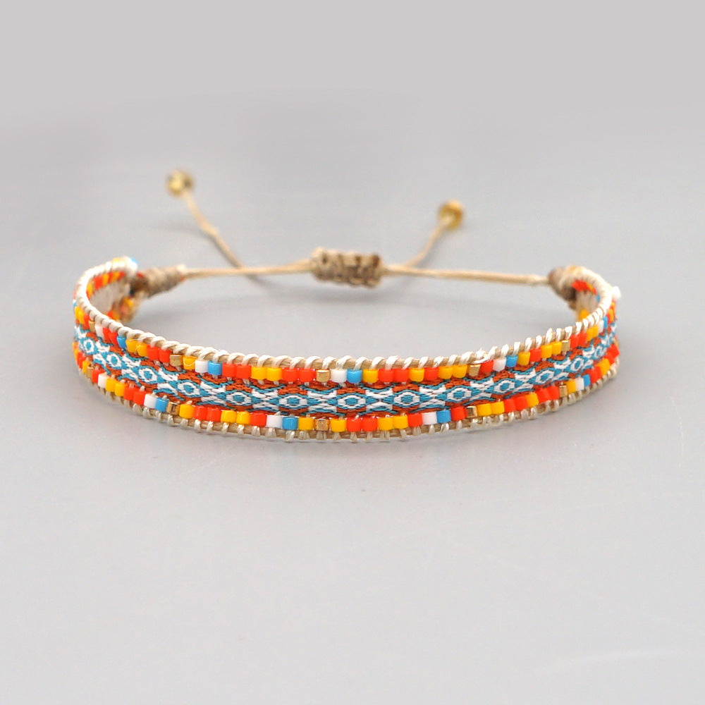 Venta al por mayor de joyas Bohemian Rainbow Miyuki Beads Bracelet