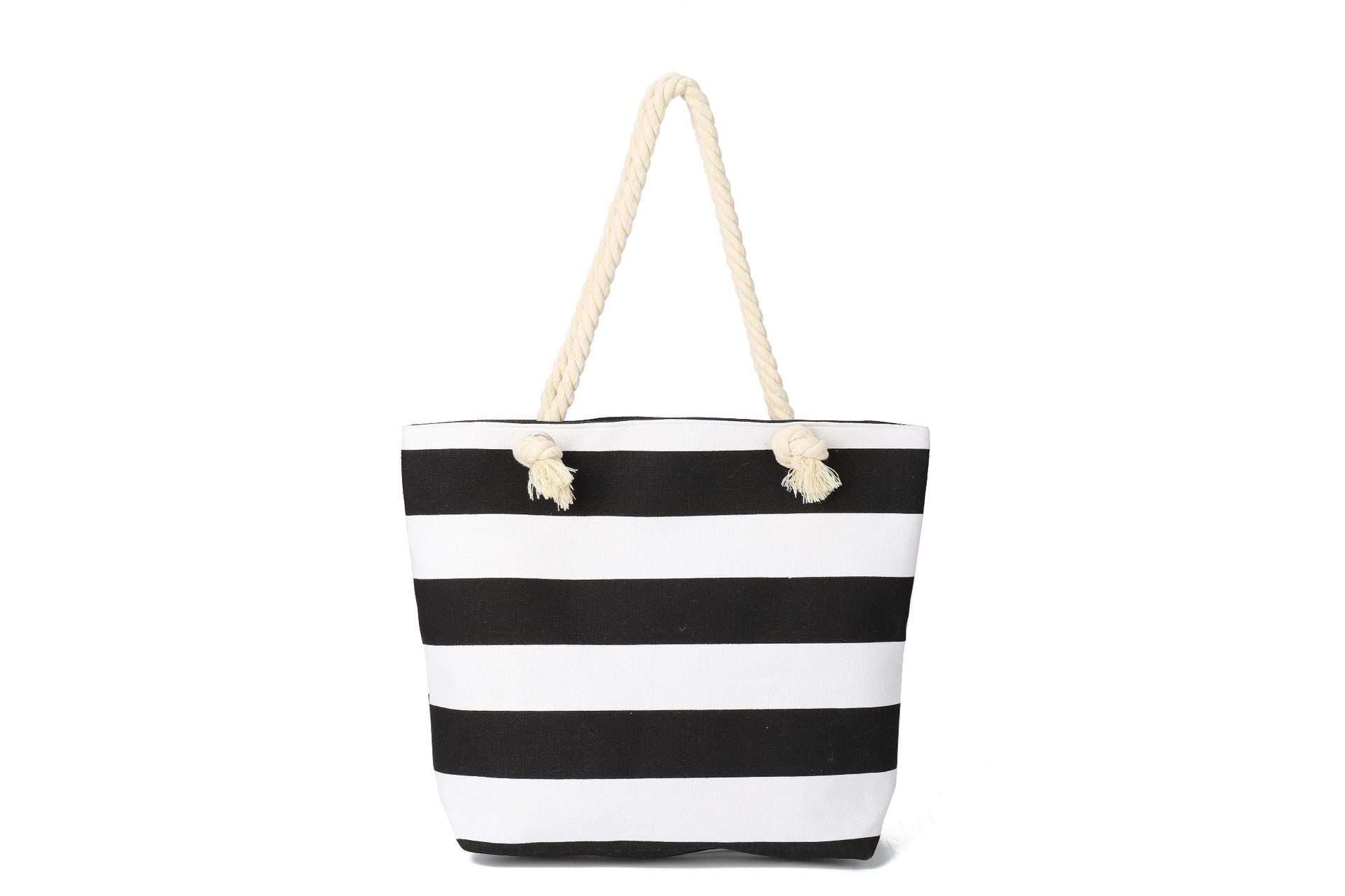 Bolsa De Playa Con Patrón De Hombro A Rayas De Lona Al Por Mayor