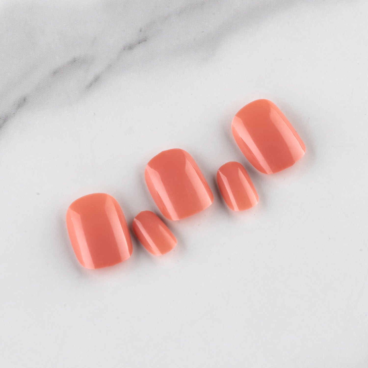 Wholesale Short Glossy Plastic Nail Stickers