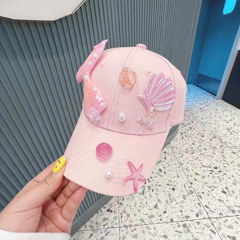 Wholesale Kids Cotton Mermaid Tail Baseball Cap