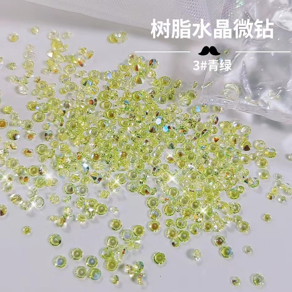 Wholesale Resin Small Diamond Crystal Multi-color Boxed