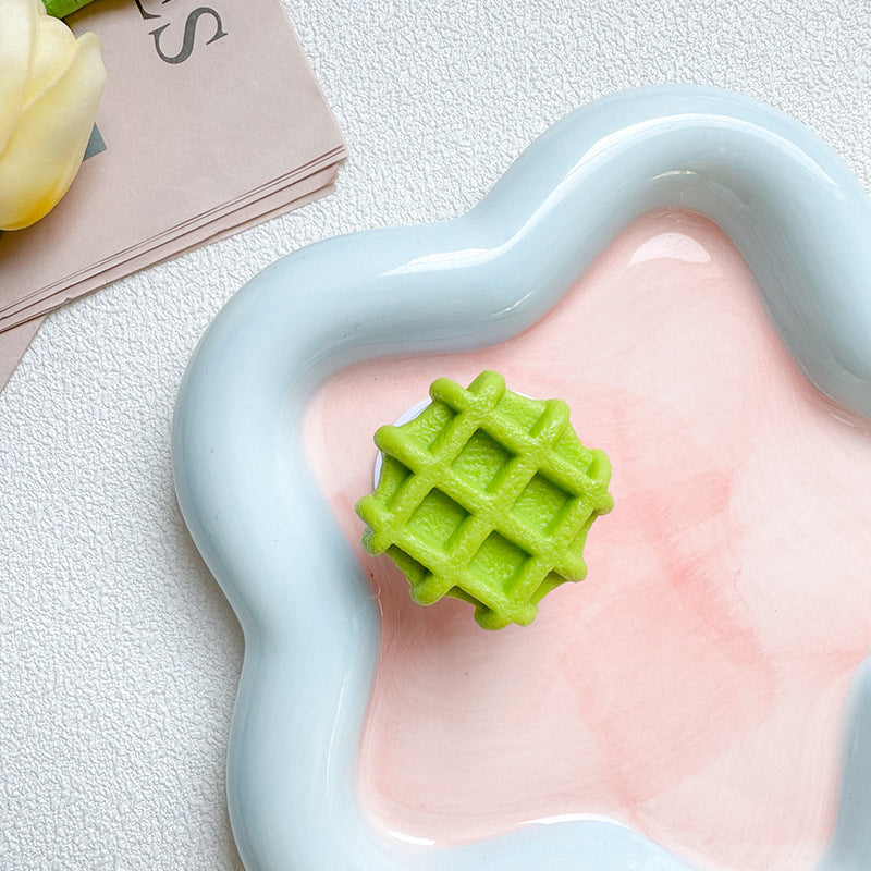 Wholesale Simulation Waffle Silicone Phone Holder