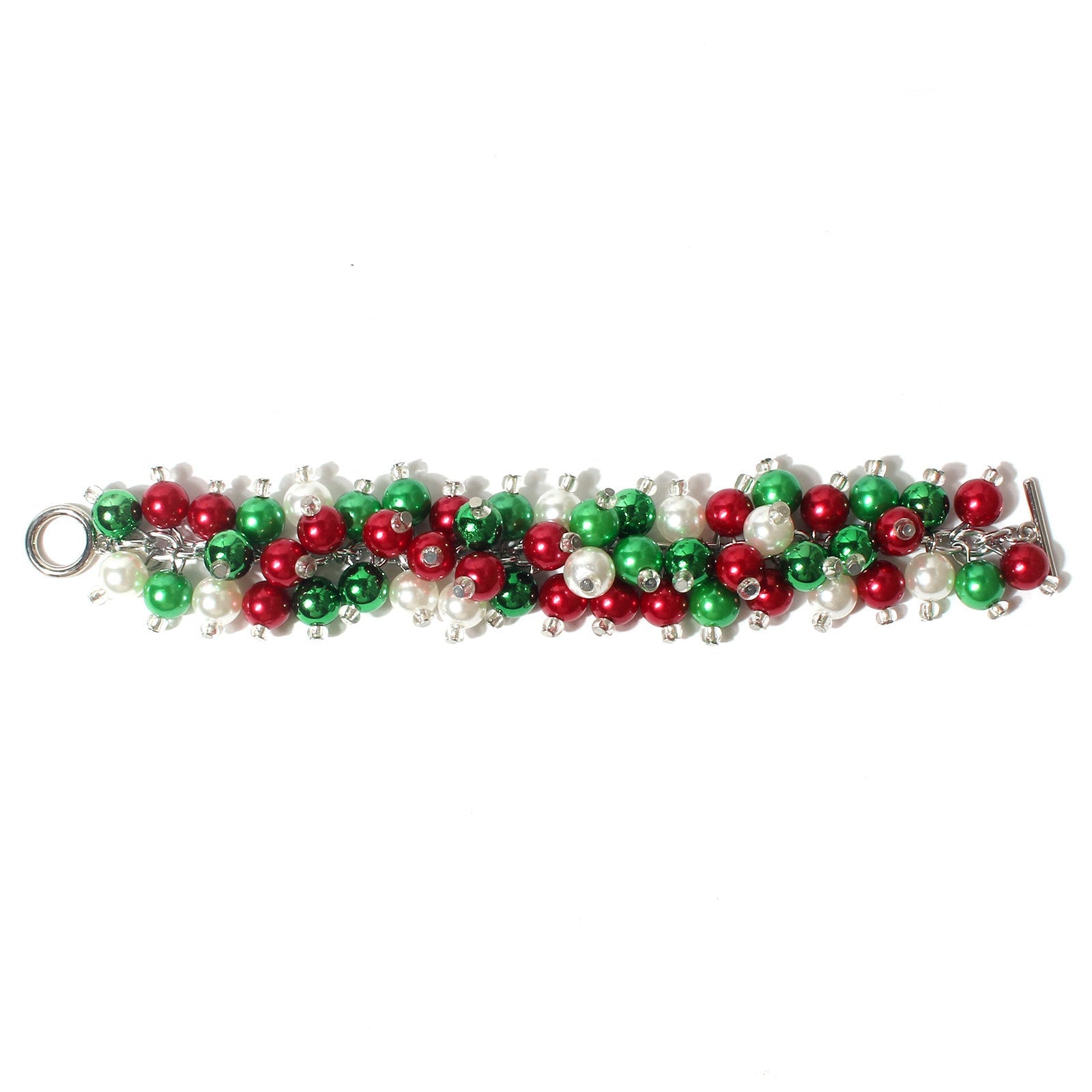 Wholesale Christmas Colorful Beads Beaded Bracelet