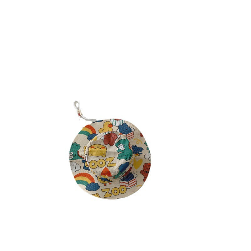 Wholesale Cotton Cartoon Graffiti Fabric Bucket Hat