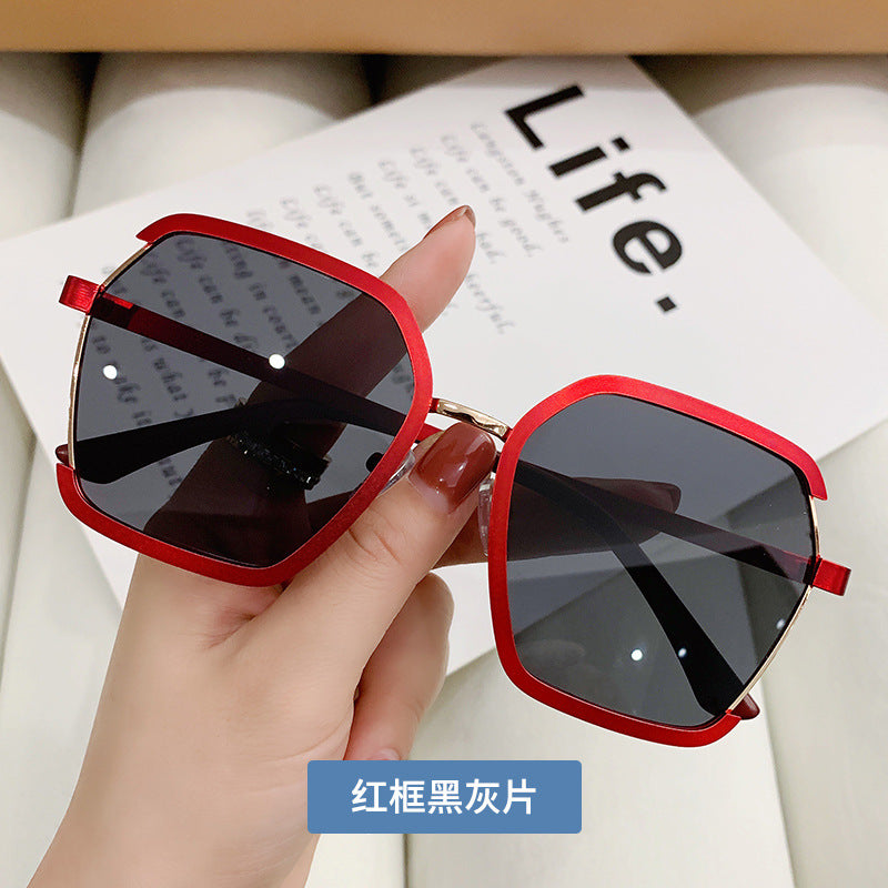 Wholesale PC Metal Half Rim Sunglasses