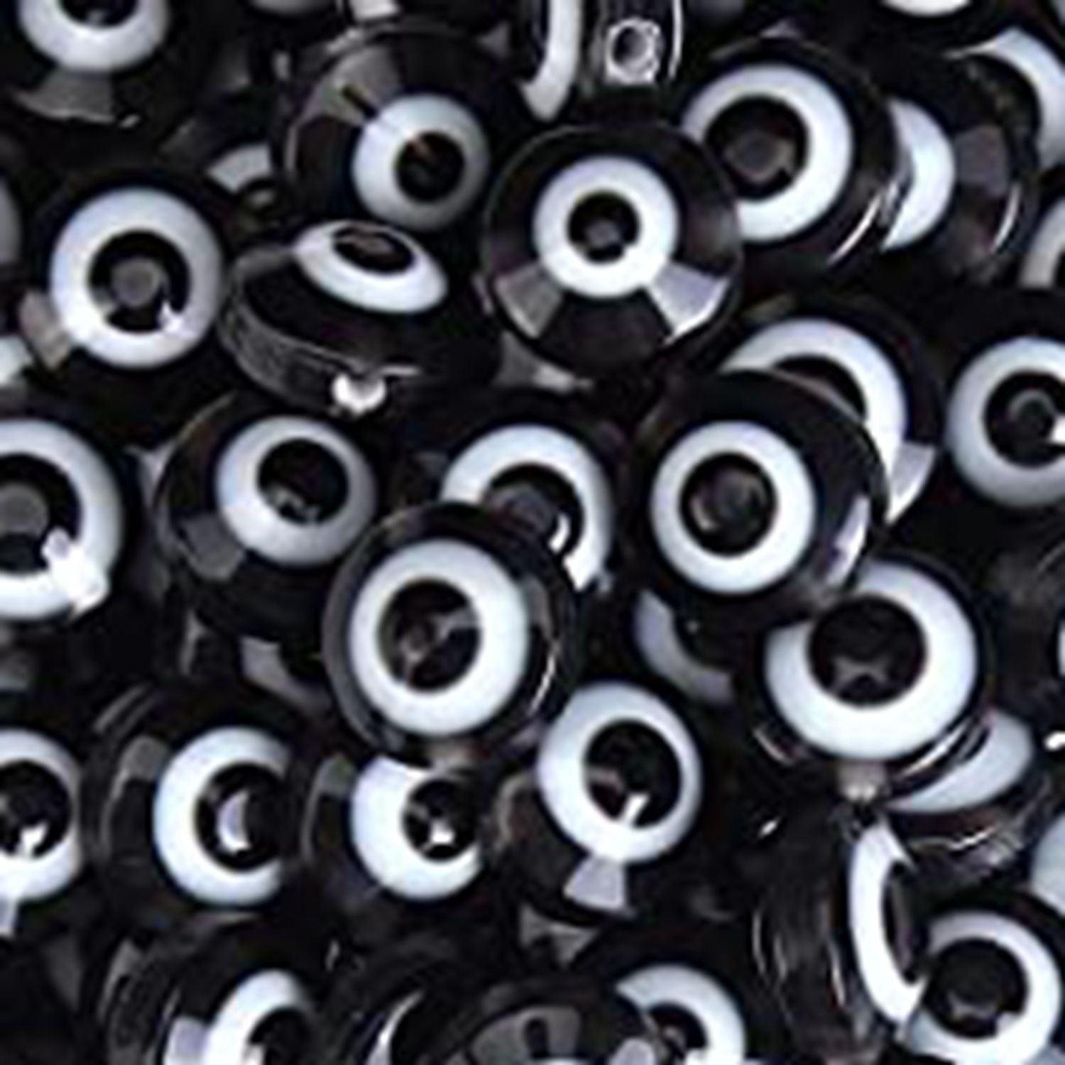 Venta al por mayor 6*2,5 MM 1000 unids/pack cuentas separadoras de resina de ojo de diablo
