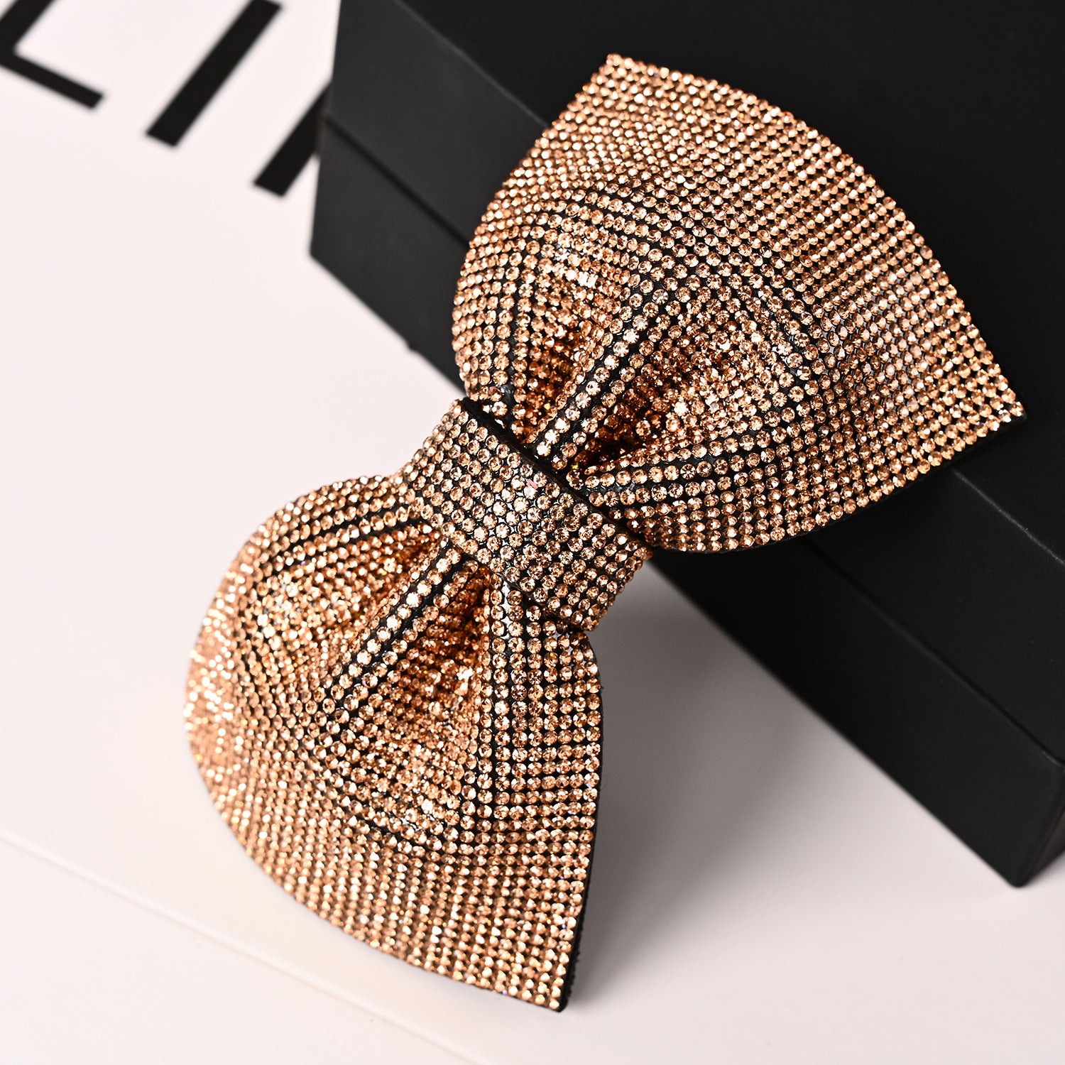 Wholesale 2023 Full Diamond Bow Spring Clip Hairpin
