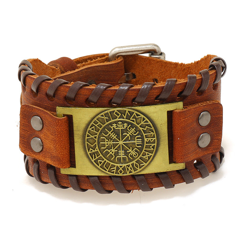 Wholesale Pirate Vintage Men's Leather Bracelet