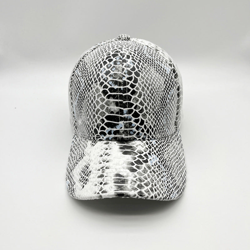 Gorra De Béisbol De Cuero De Serpiente Caliente al por mayor