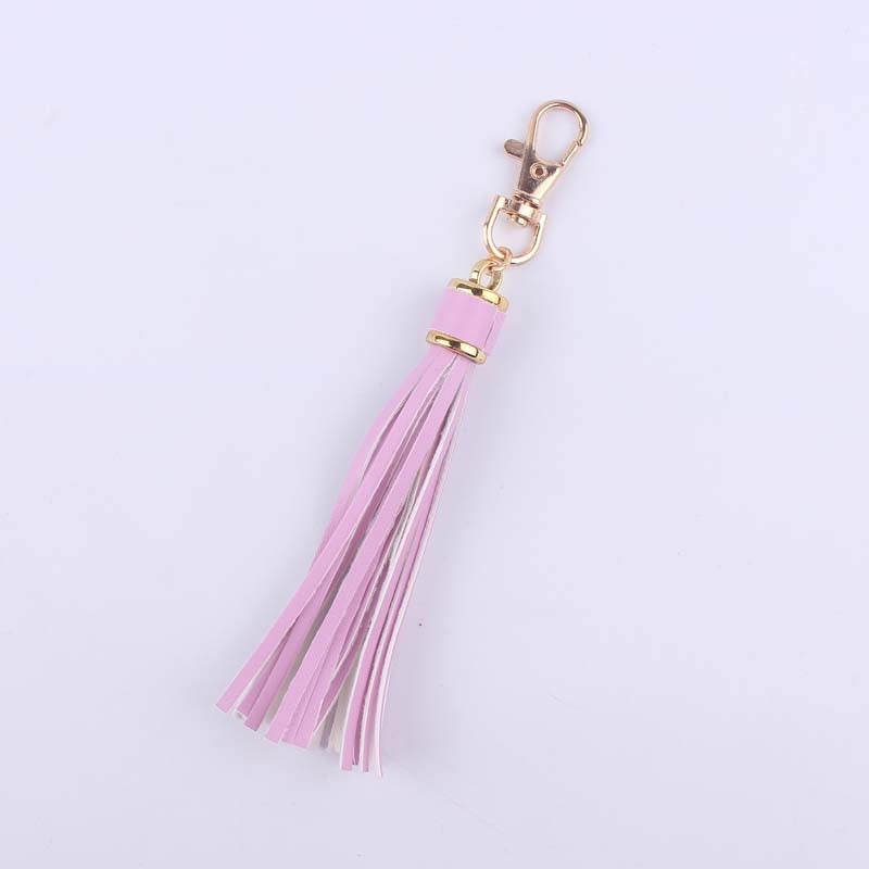 Wholesale Leather Tassel Accessory Keychain