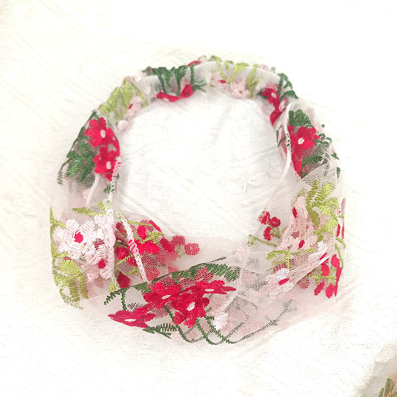 Wholesale Embroidered Bandana Fabric Headband