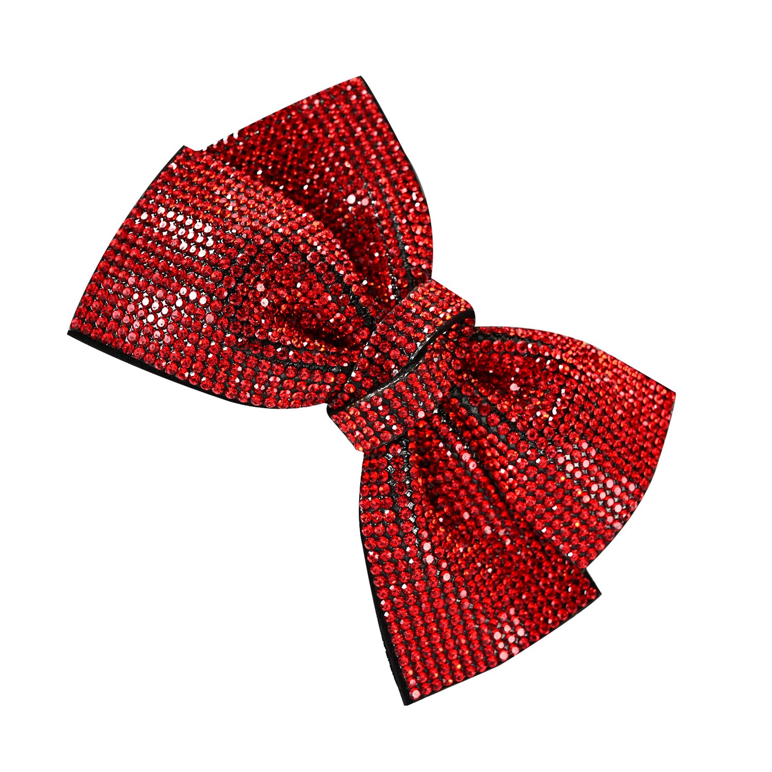 Wholesale 2023 Red Full Diamond Bow Spring Clip Hairpin