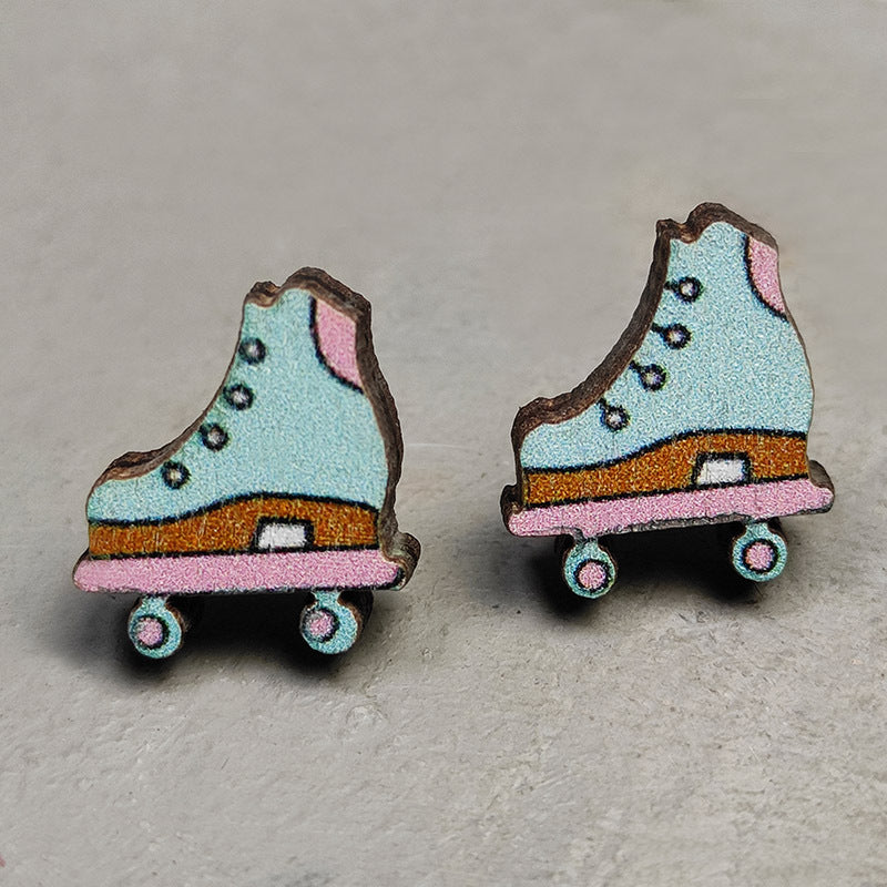 Mando de 2Pairs/Pack Pack Sports Leather Ear Studs