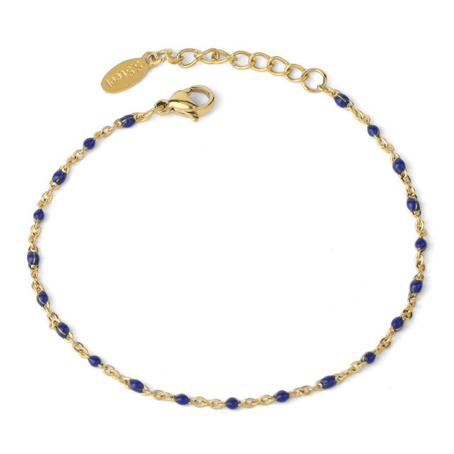 Venta al por mayor Pulsera Simple Bohemia De Acero De Titanio