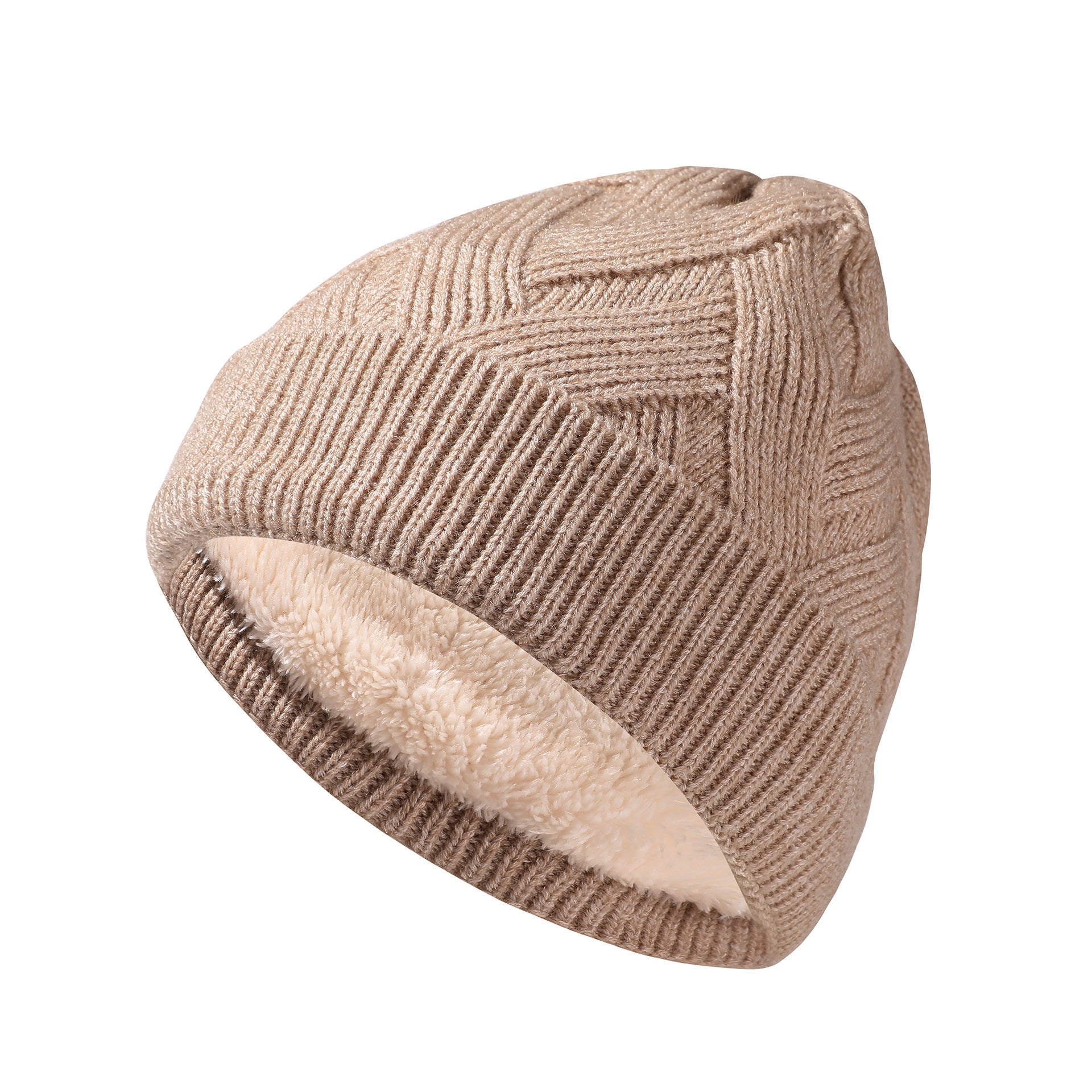 Wholesale Winter Thickened Twill Knitted Wool Hats