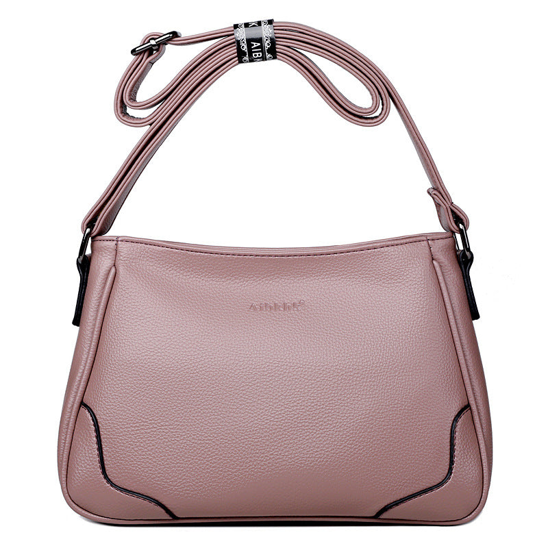 Wholesale PU Shoulder Messenger Bag Soft Leather Women Bag