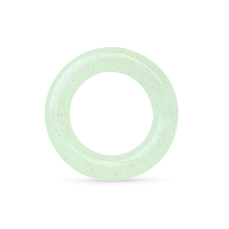 Wholesale 10PCS Sparkling Powder DIY Heart Round Silicone Beads