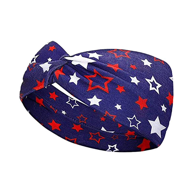 Wholesale American Flag Independence Day Cotton Headband