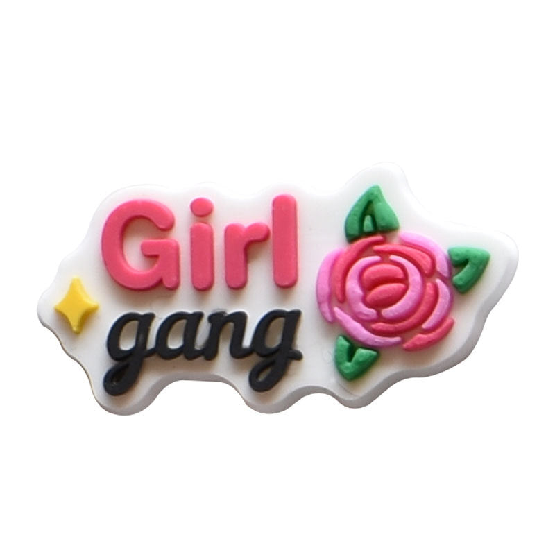 Al por mayor 100 PCS PVC Cartoon Colorfle Diy Shoe Hebilla