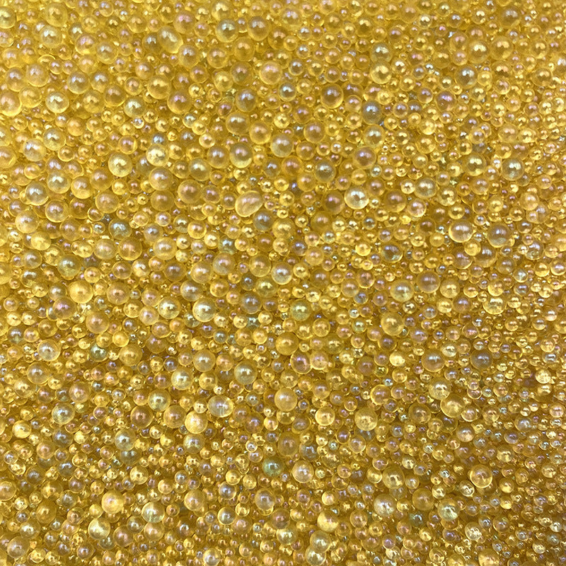 Venta al por mayor 500 g/paquete de perlas de vidrio llenas de color 1-3 MM