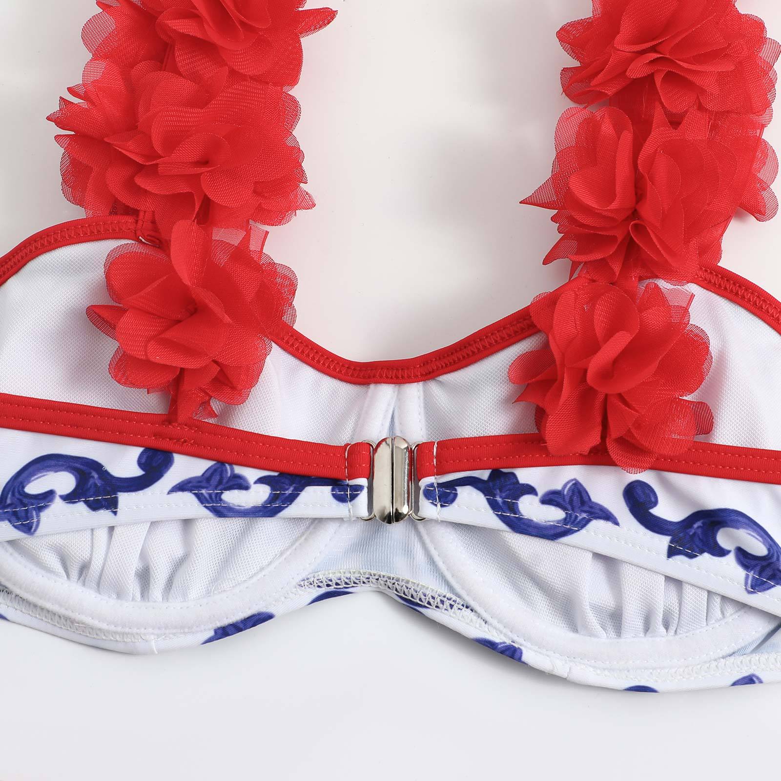 Wholesale High Waist Printed Swimwear