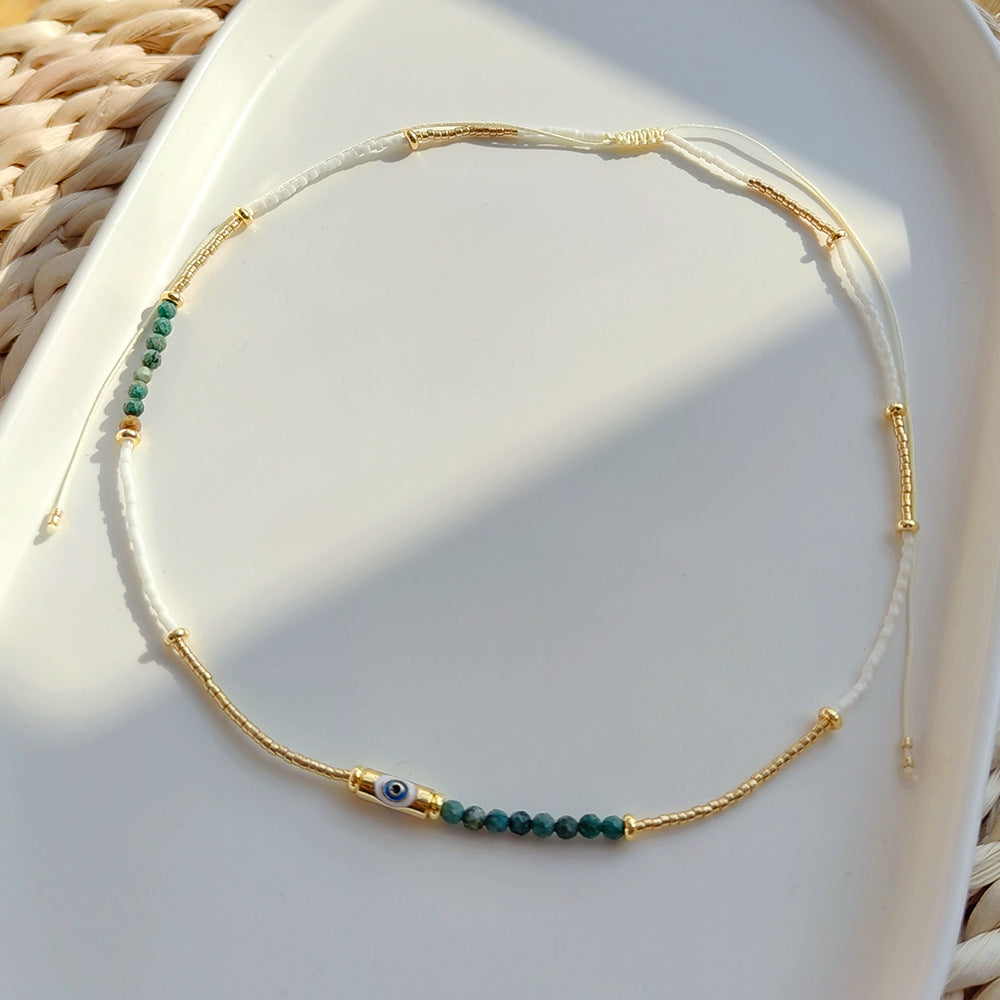 Wholesale Natural Stone Fine Millet Beads Pearl Necklace