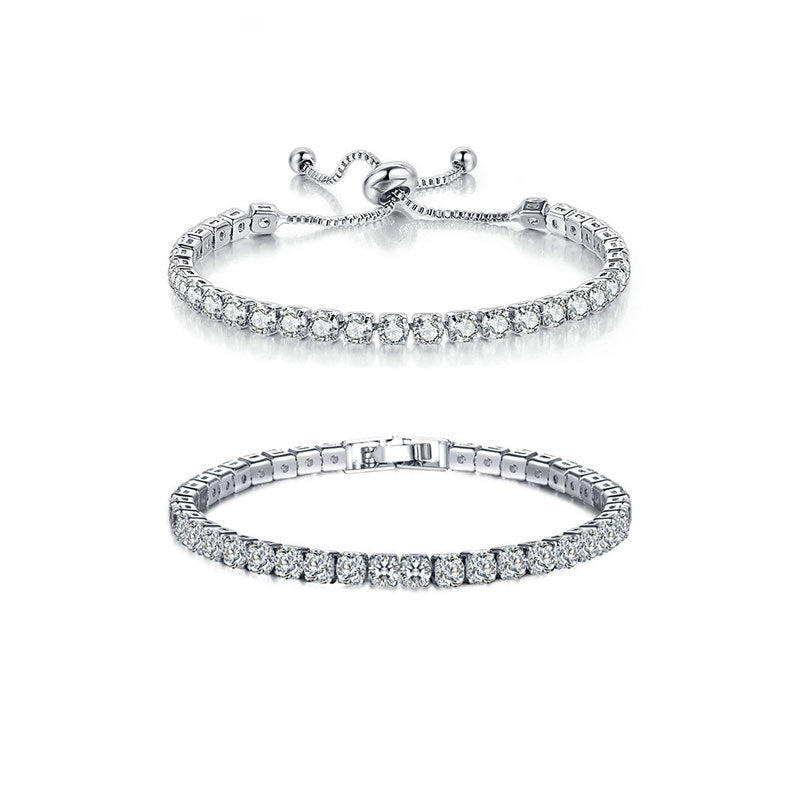 Wholesale Multi Row Full Diamond Zircon Bracelet