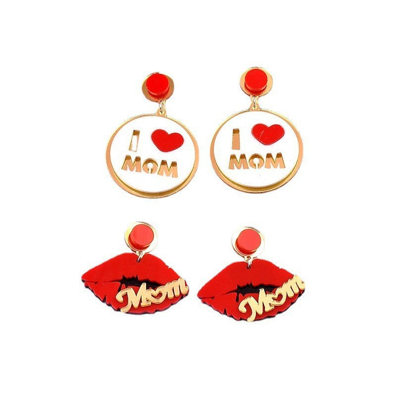 Wholesale Mother's Day Resin Earrings