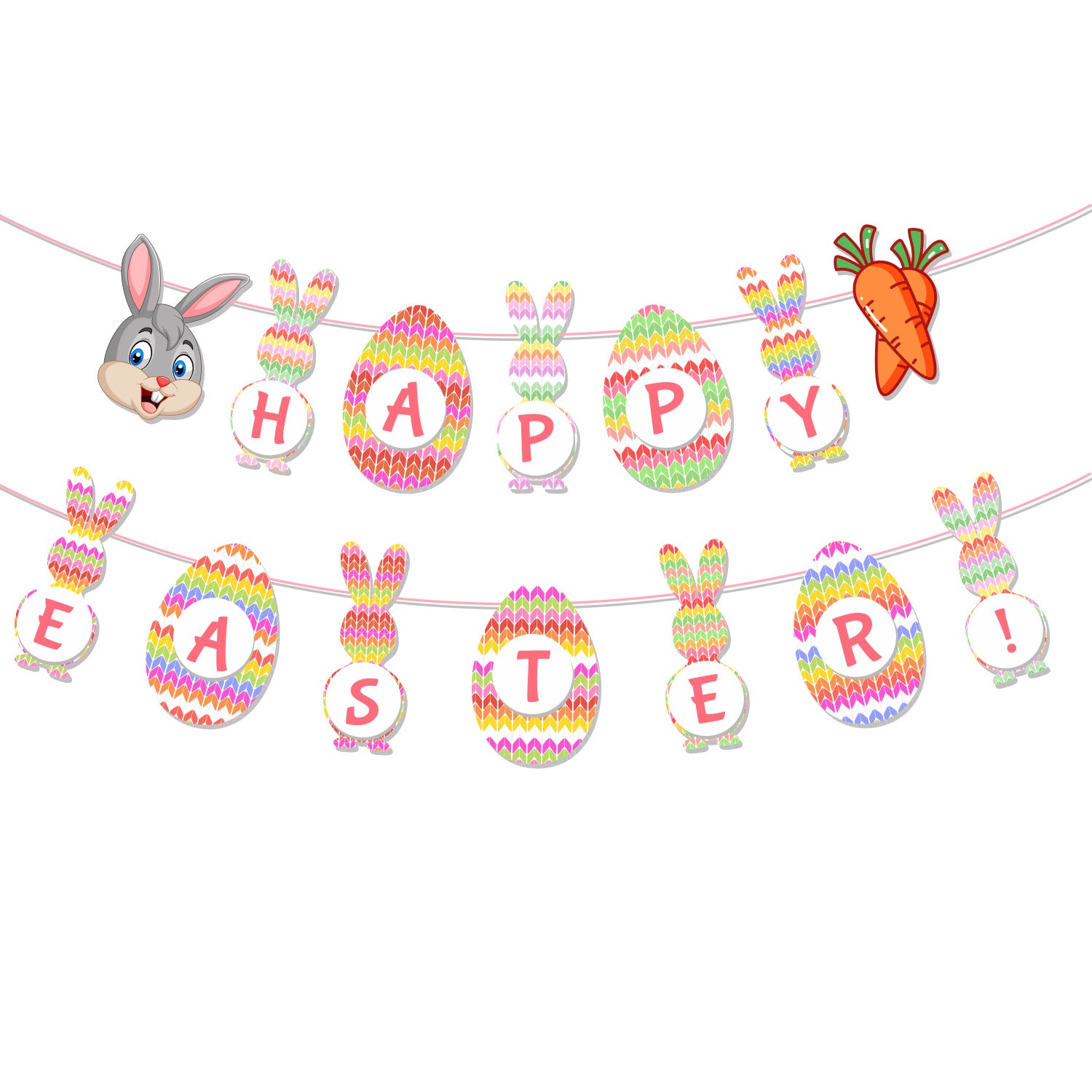 Wholesale Easter Flag Spiral Party Decoration Paper