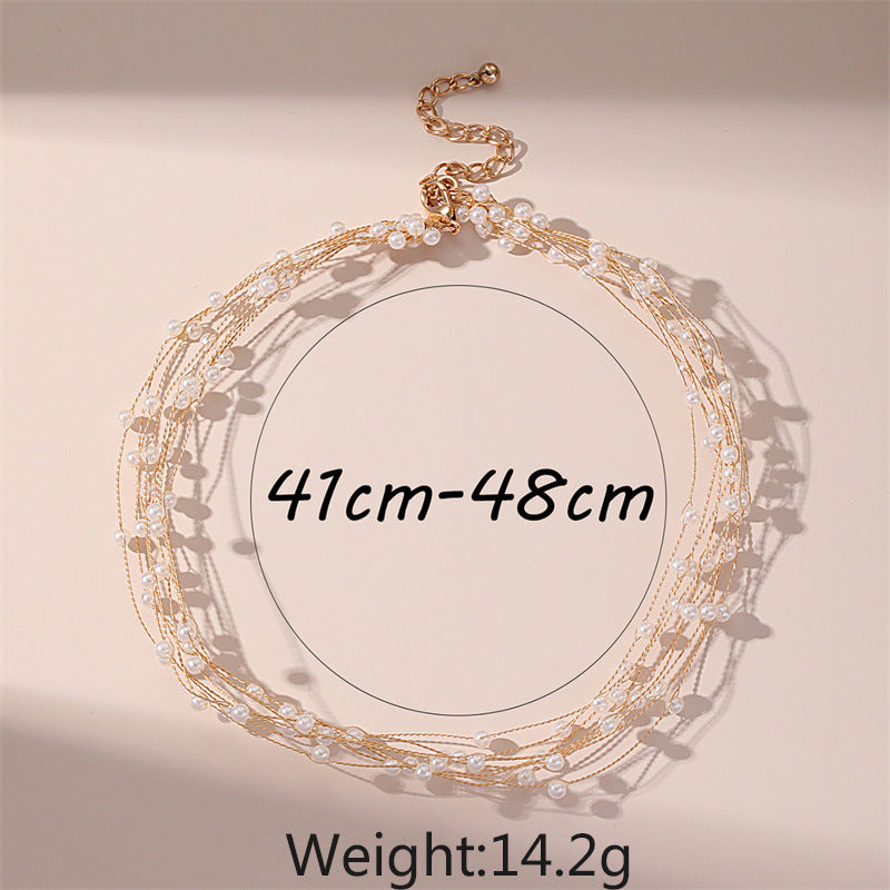 Collar De Mujer Con Incrustaciones De Perlas al por mayor