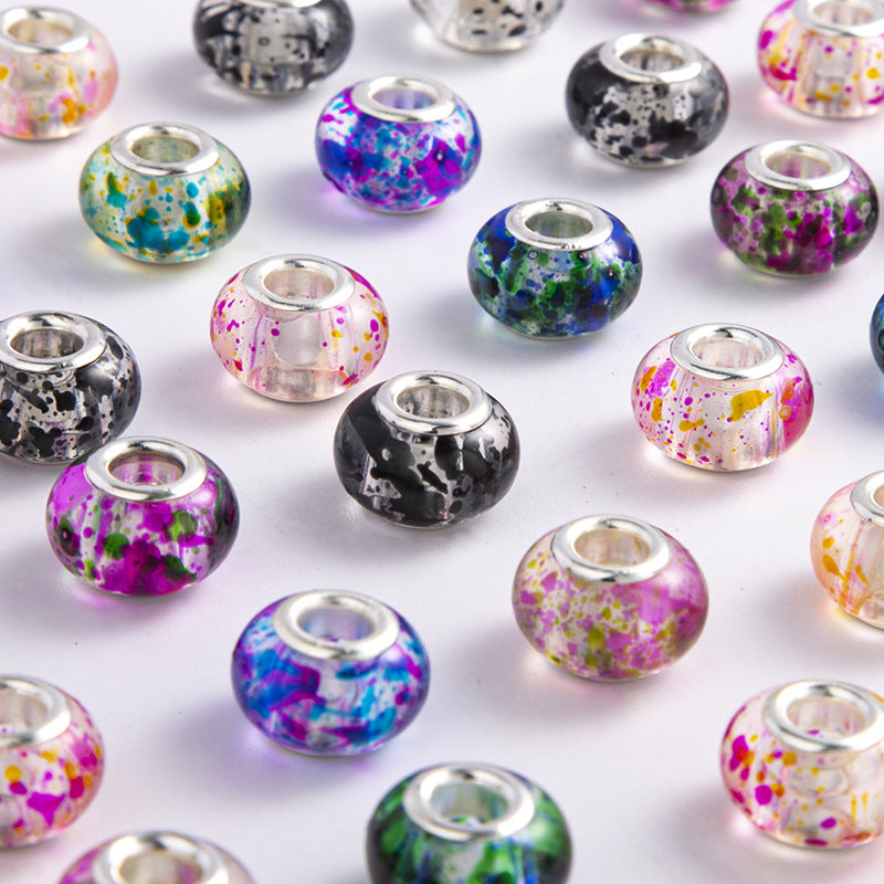 Wholesale 200PCS/Pack 14mm Ink Painting Dakong Crystal Beads