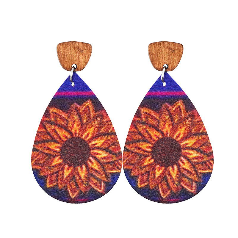 Wholesale Bohemian Western Cowboy Leather Earrings