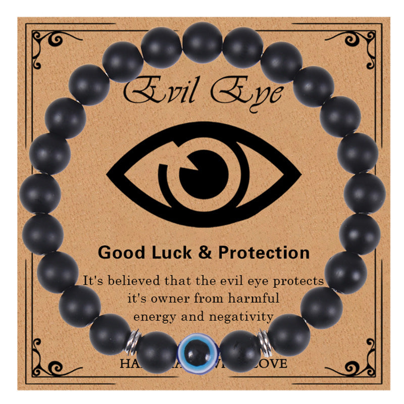 Wholesale Evil Eye Tiger Eye Beaded Bracelets