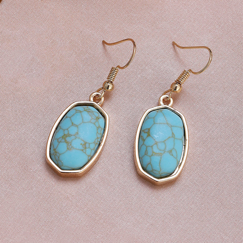 Wholesale Simple Marble Alloy Earrings