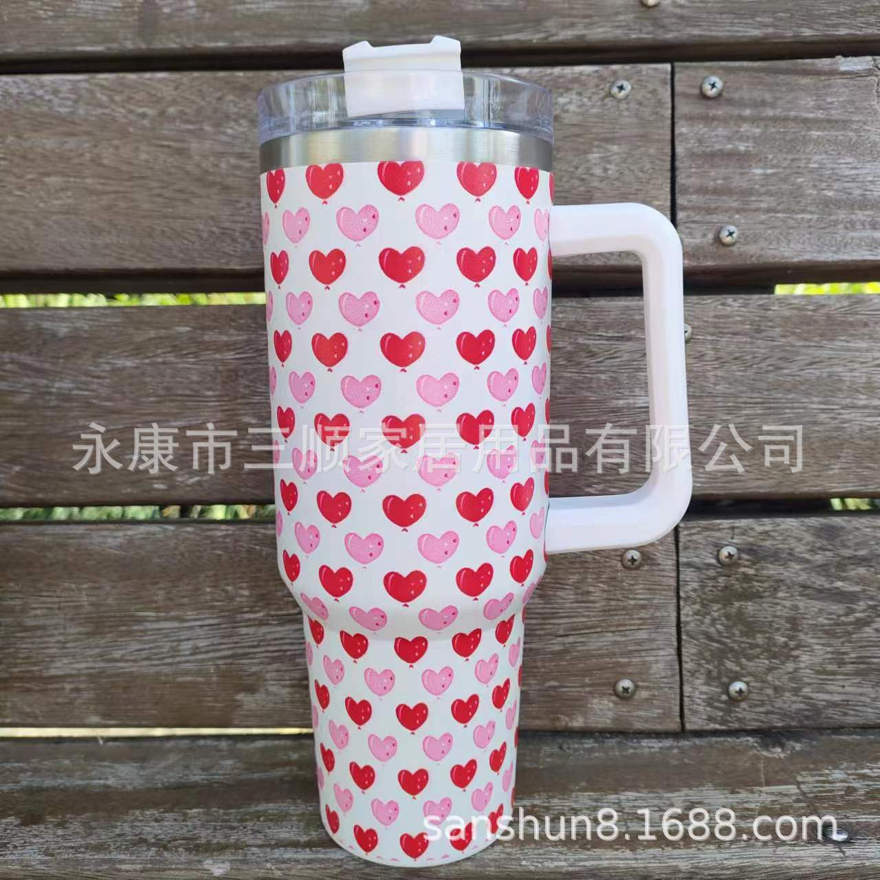 Wholesale Tumbler Double-layer Stainless Steel Valentine's Day Insulated Cup Ice Bullies Cup