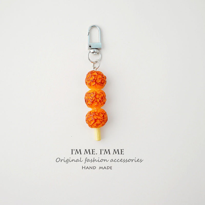Wholesale Resin Imitation Food Toy Skewer Key Chain
