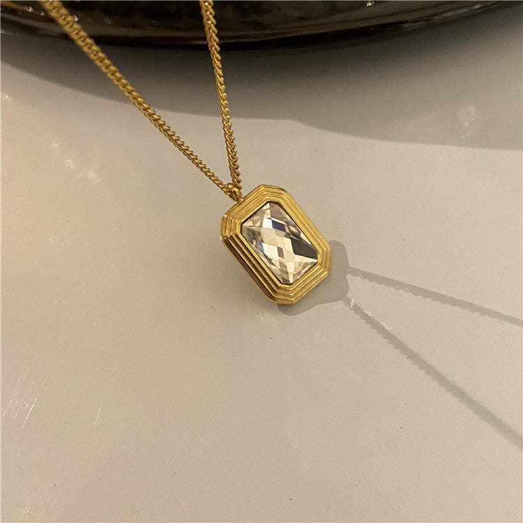 Wholesale Vintage Sunflower Titanium Steel Necklaces