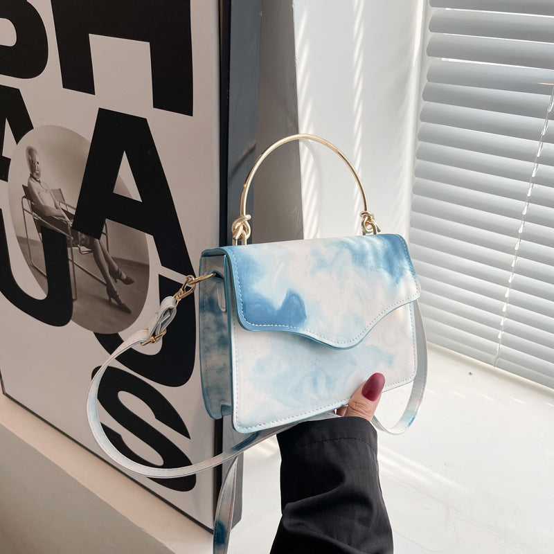 Bolso de hombro PU impreso y teñido de moda al por mayor