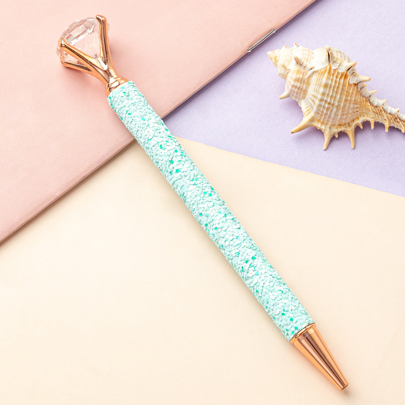 Wholesale Metal Multicolor Sequin Ballpoint Pen