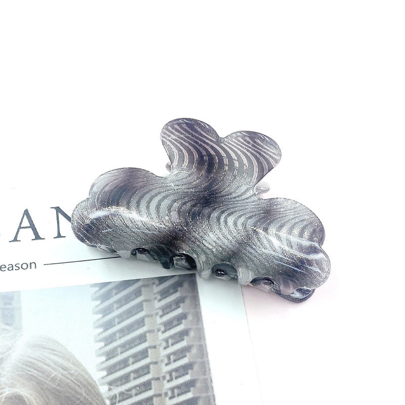 Wholesale Large Acrylic Glitter Pastel Bar Hair Clips